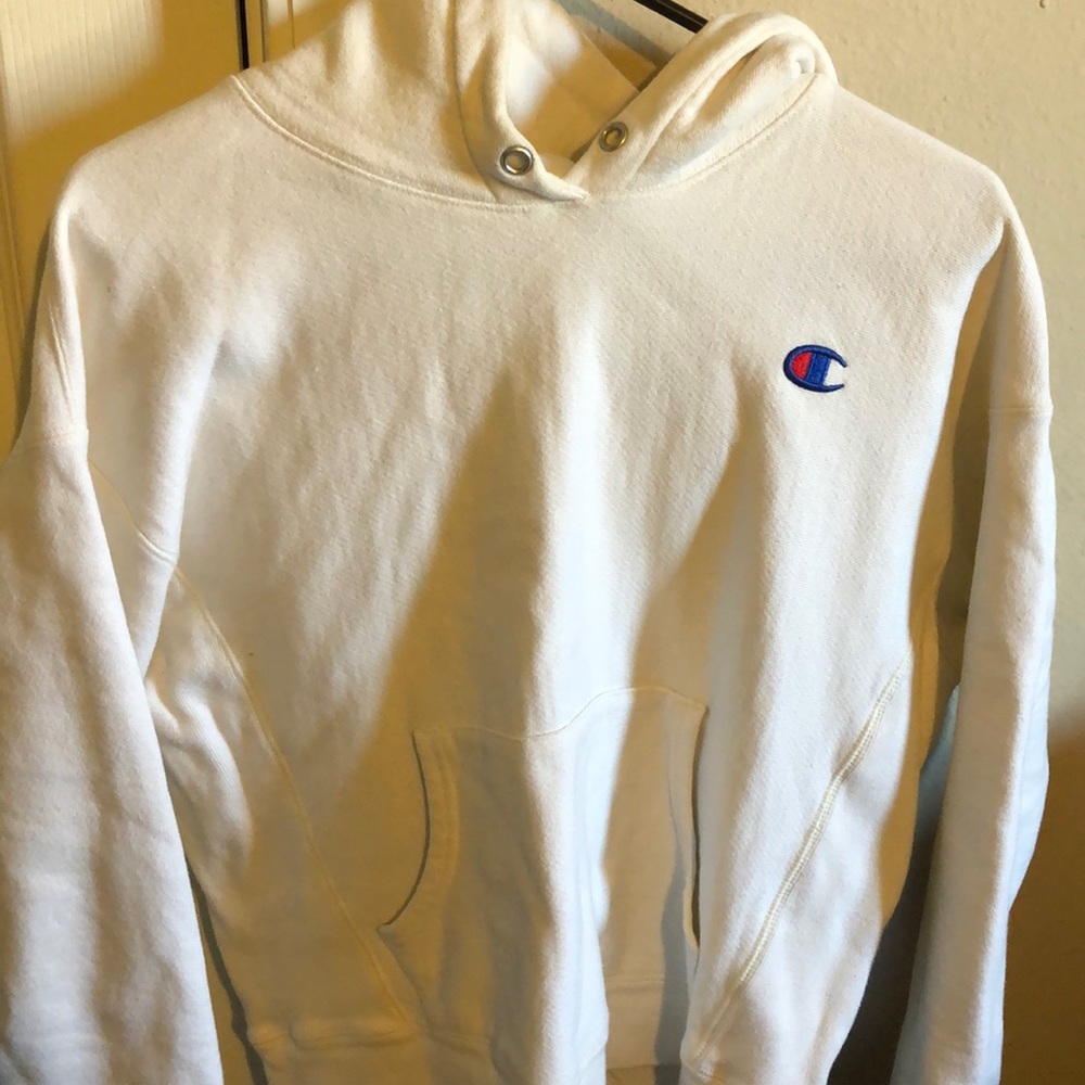 White Champion Hoodie